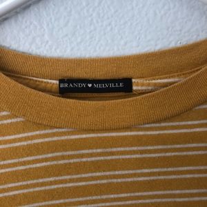 brandy melville Tops - striped shirt from brandy melville brandy melville Tops - striped shirt from brandy melville